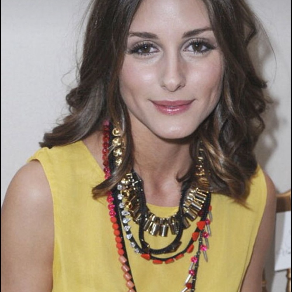 💗 FIRM Price 💖 RARE MAWI Vintage London Tube Chunky Necklace Olivia Palermo - Picture 2 of 9